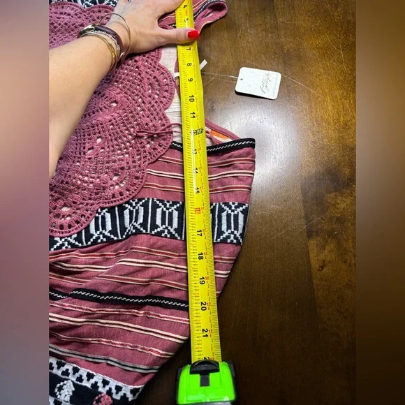 NWT Free People Crochet Tunic Top XS Antique Combo Boho Lagenlook Cottagecore - Picture 12 of 15